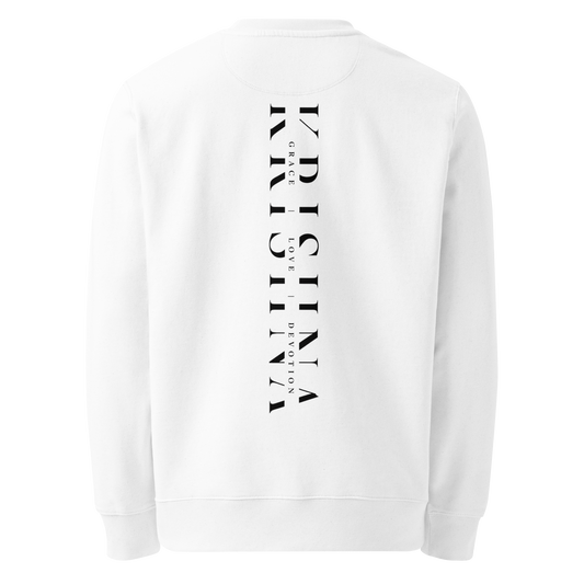 Krishna White Men's Sweatshirt