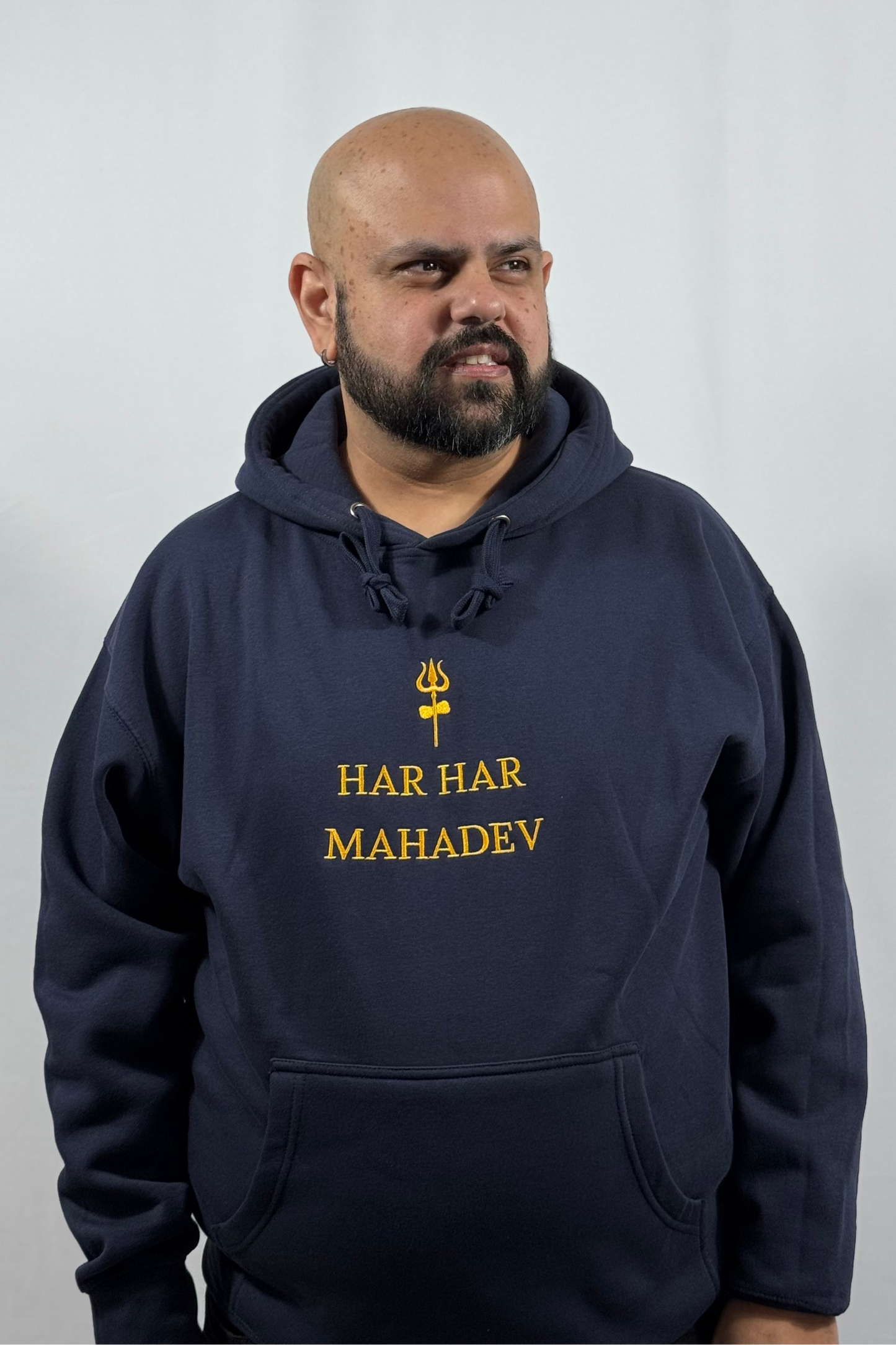 Har Har Mahadev Unisex Embroidered Hoodie | Modern Spiritual Apparel