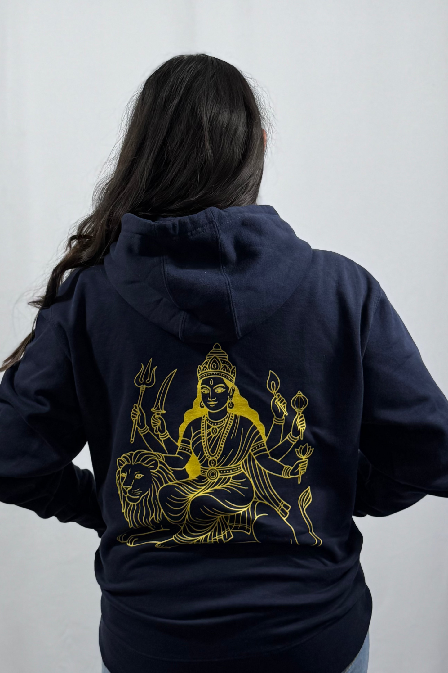 Jai Mata Di Unisex Embroidered Hoodie | Modern Spiritual Apparel
