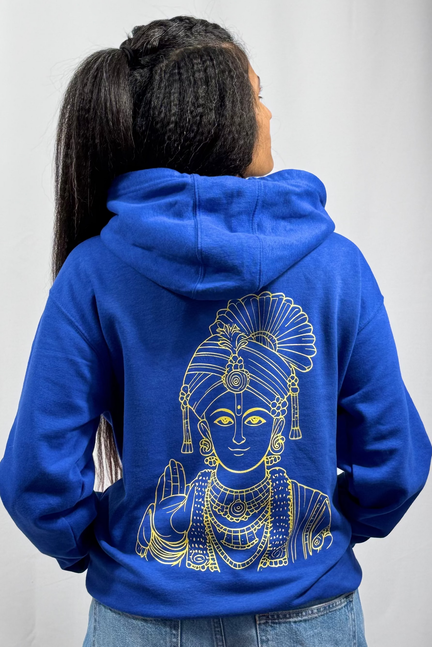Jai Swaminarayan Unisex Embroidered Hoodie | Modern Spiritual Apparel