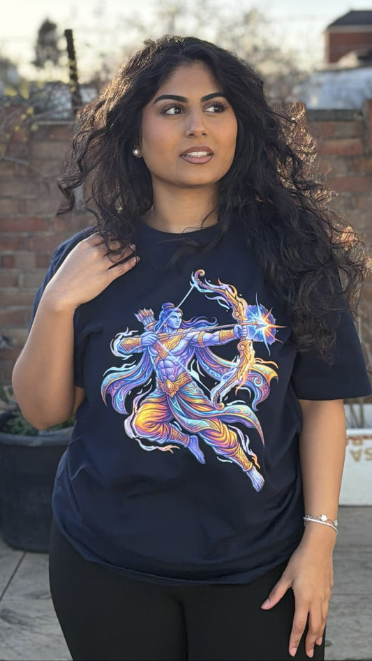 Cosmic Divine Ram Unisex T-Shirt – Organic Cotton Statement Tee