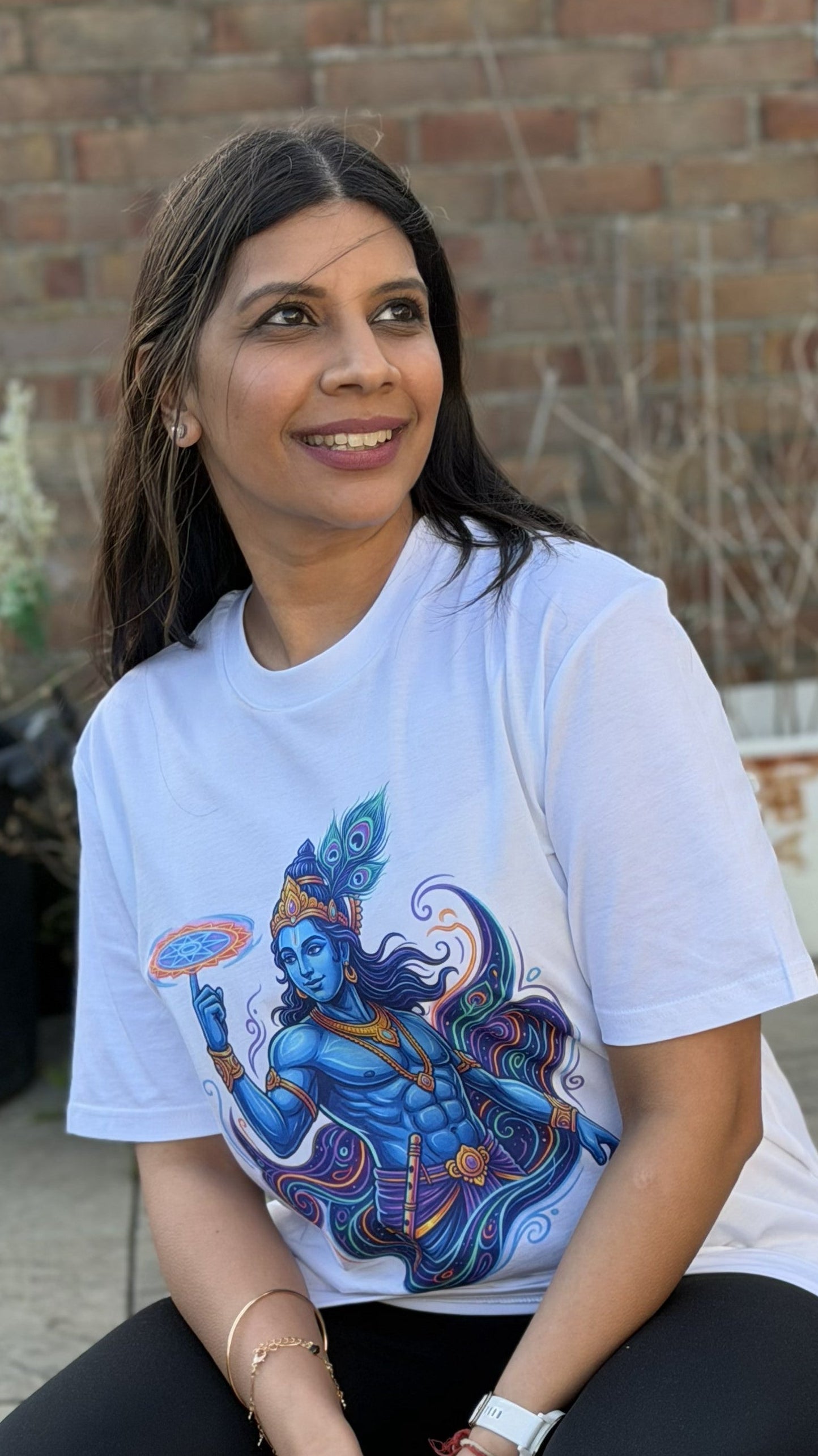 Cosmic Divine Krishna Unisex T-Shirt – Organic Cotton Statement Tee