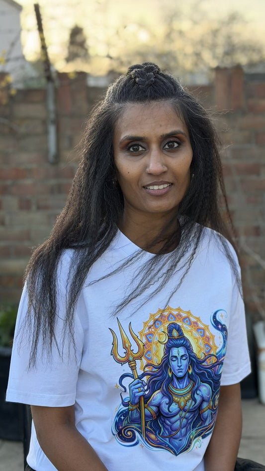 Cosmic Divine Shiva Unisex T-Shirt – Organic Cotton Statement Tee