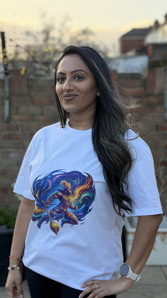 Cosmic Divine Hanuman Unisex T-Shirt – Organic Cotton Statement Tee