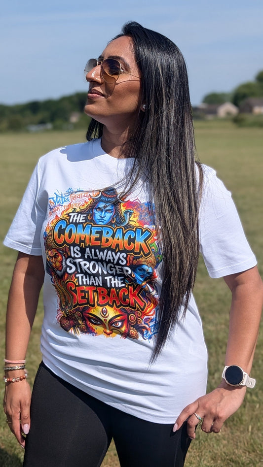 Comeback is Stronger White Unisex T