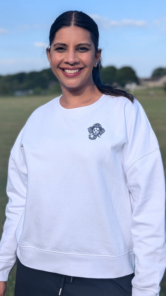 Ganesh Women’s White Sweatshirt