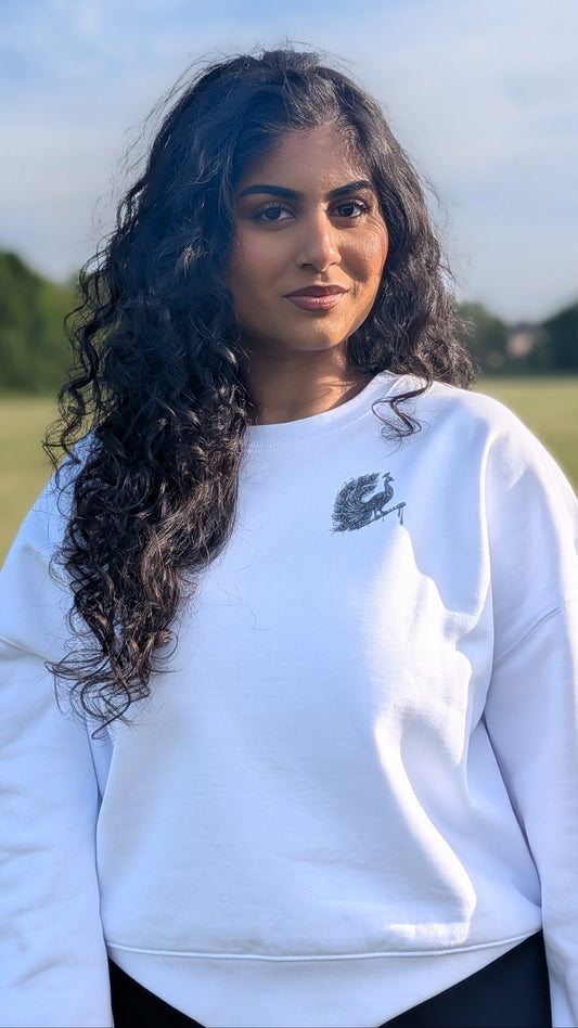 Krishna Women’s White Sweatshirt
