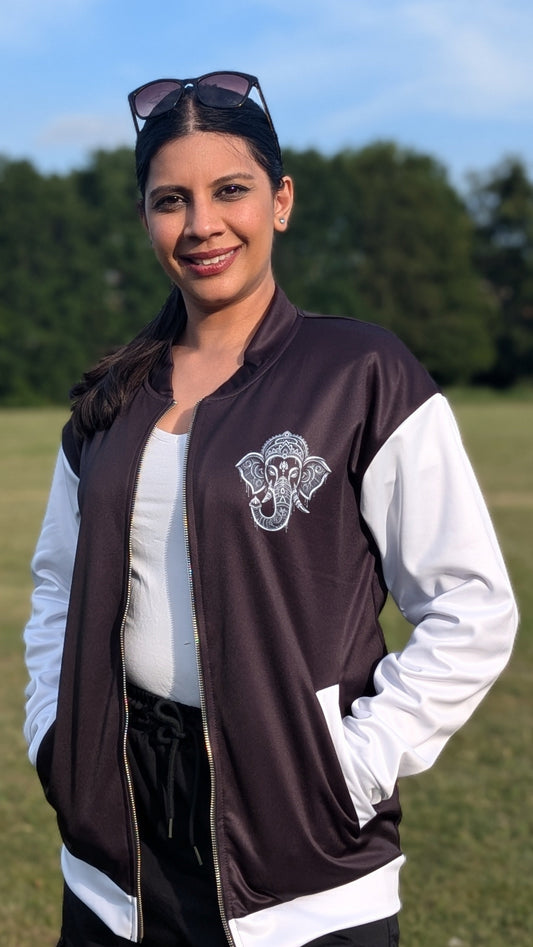 Ganesha Varsity-inspired Jacket