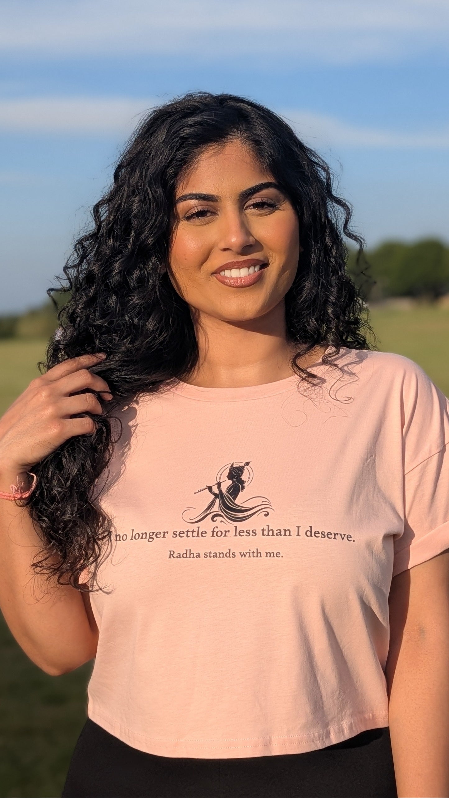 Radha Crop Top - I no longer settle for less than I deserve.