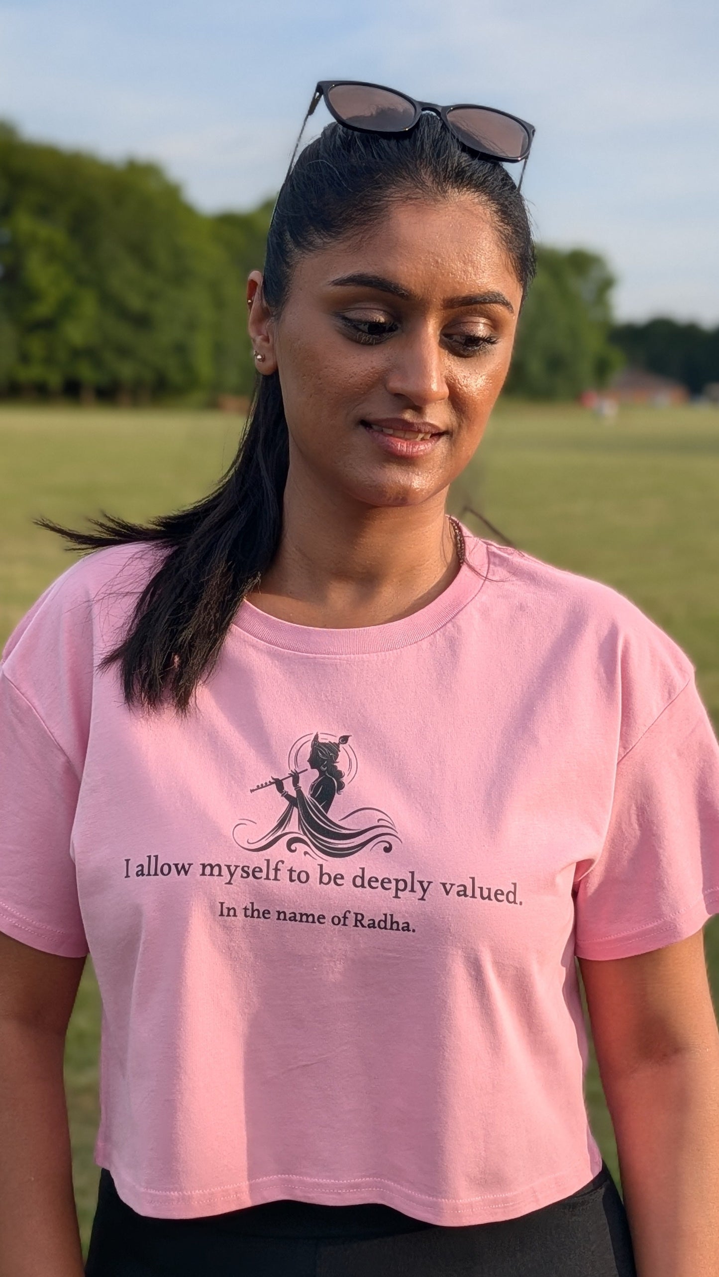 Radha Crop Top -  I allow myself to be deeply valued.