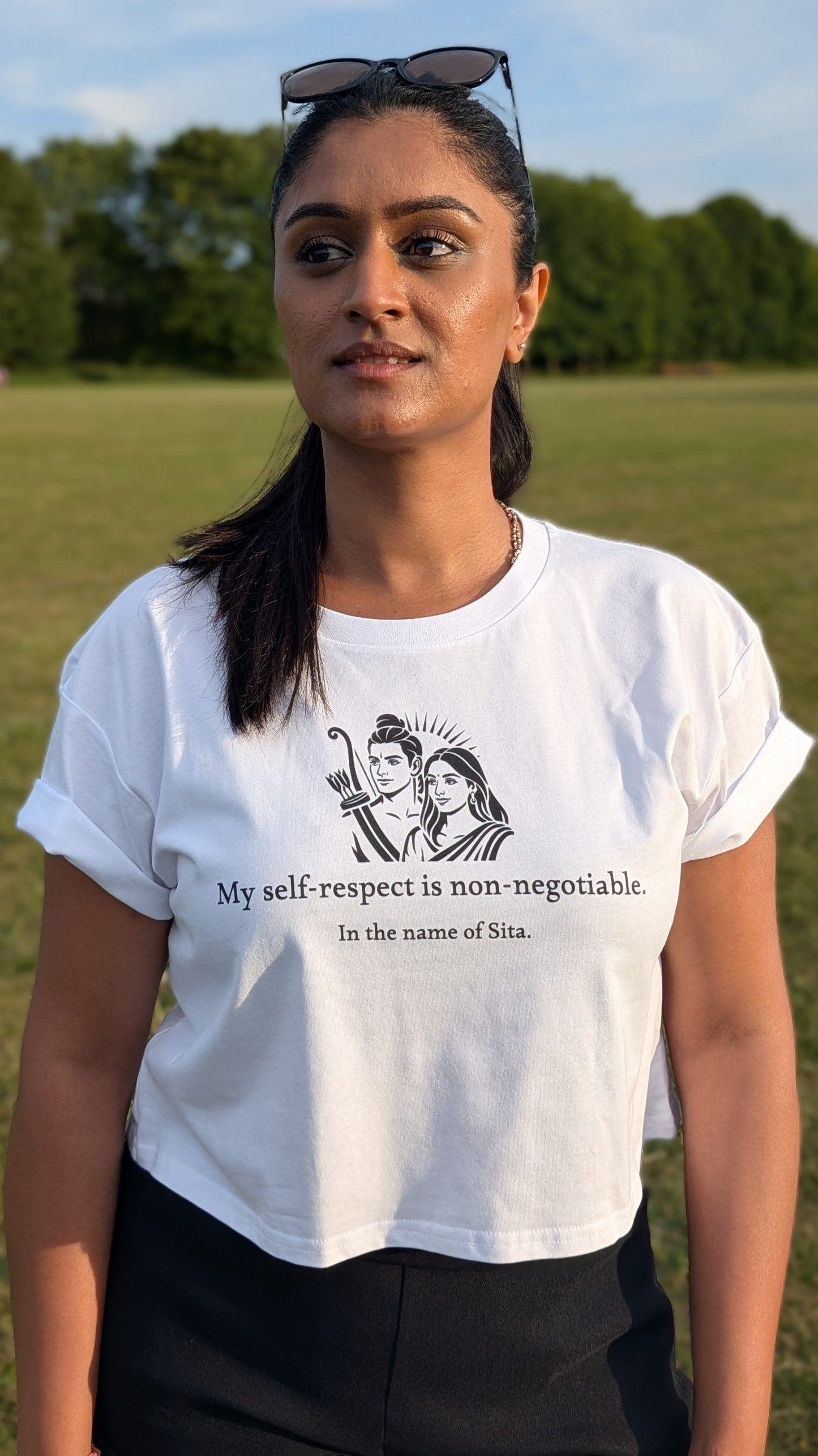 Sita Crop Top - My self-respect is non-negotiable.