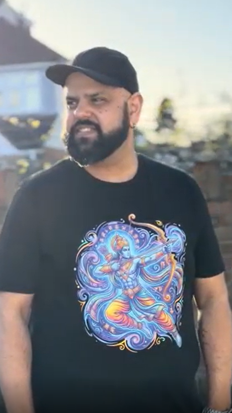 Cosmic Divine Ram Unisex T-Shirt – Organic Cotton Statement Tee
