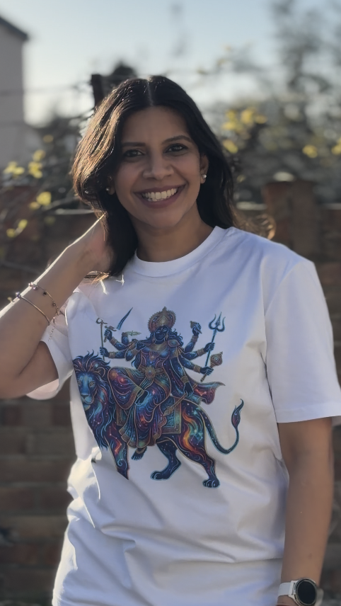 Cosmic Divine Mata Ji Unisex T-Shirt – Organic Cotton Statement Tee