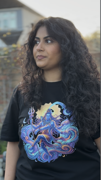 Cosmic Divine Shiva Unisex T-Shirt – Organic Cotton Statement Tee