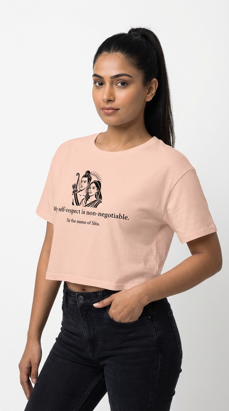 Sita Crop Top - My self-respect is non-negotiable.