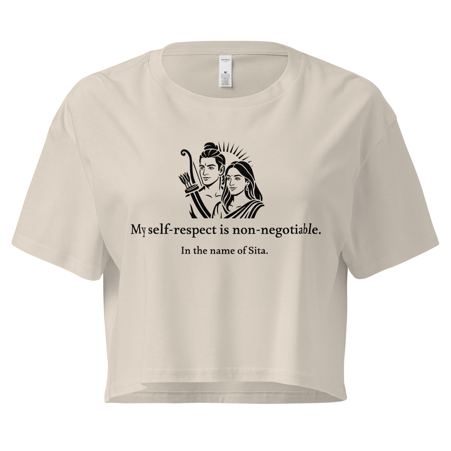 Sita Crop Top - My self-respect is non-negotiable.
