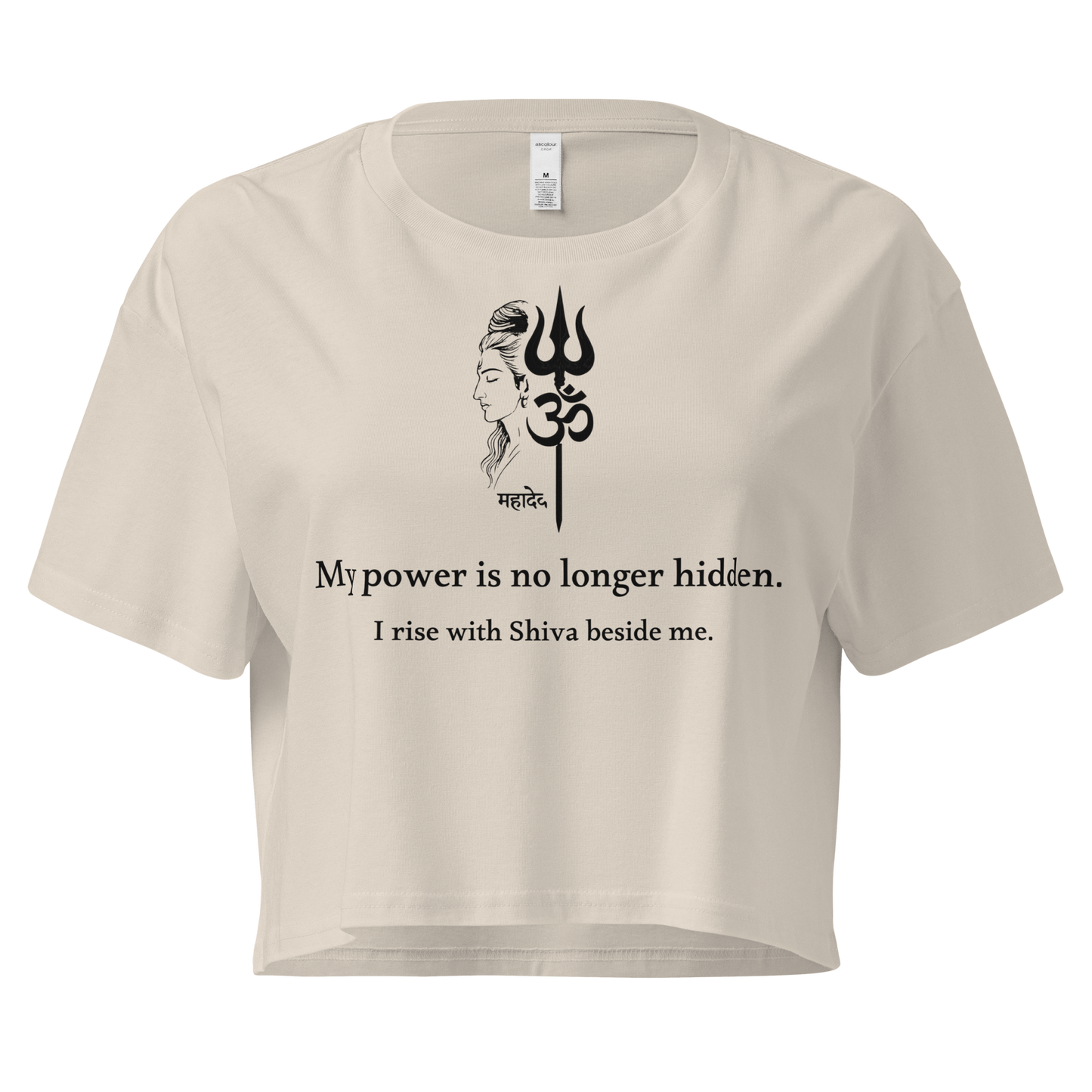 Shiva Crop Top - My power is no longer hidden.