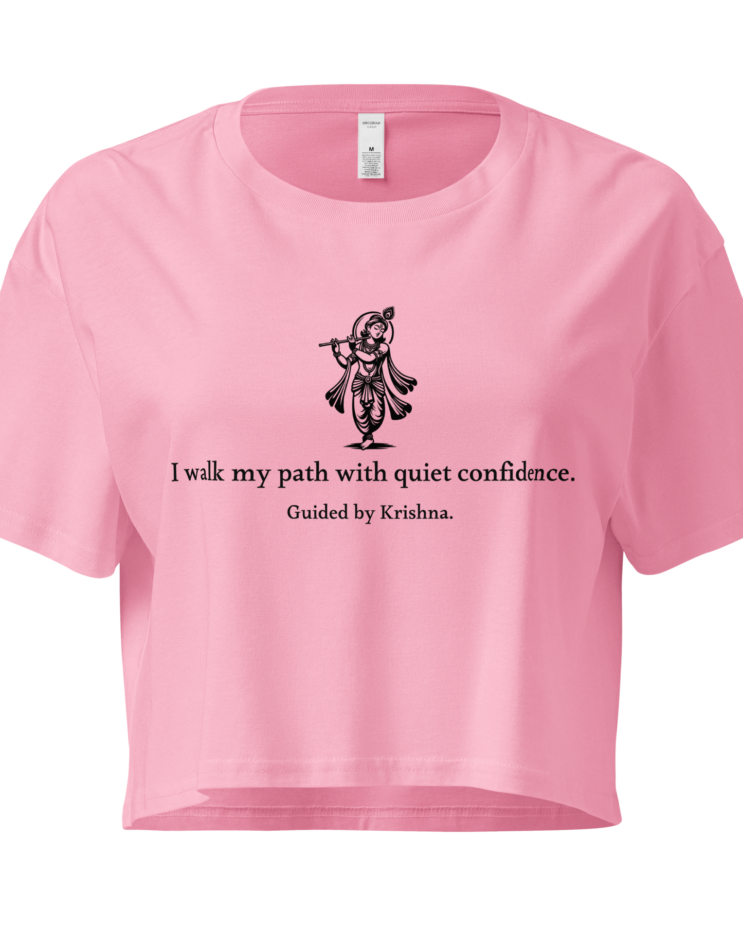 Krishna Crop Top - I walk my path with quiet confidence.