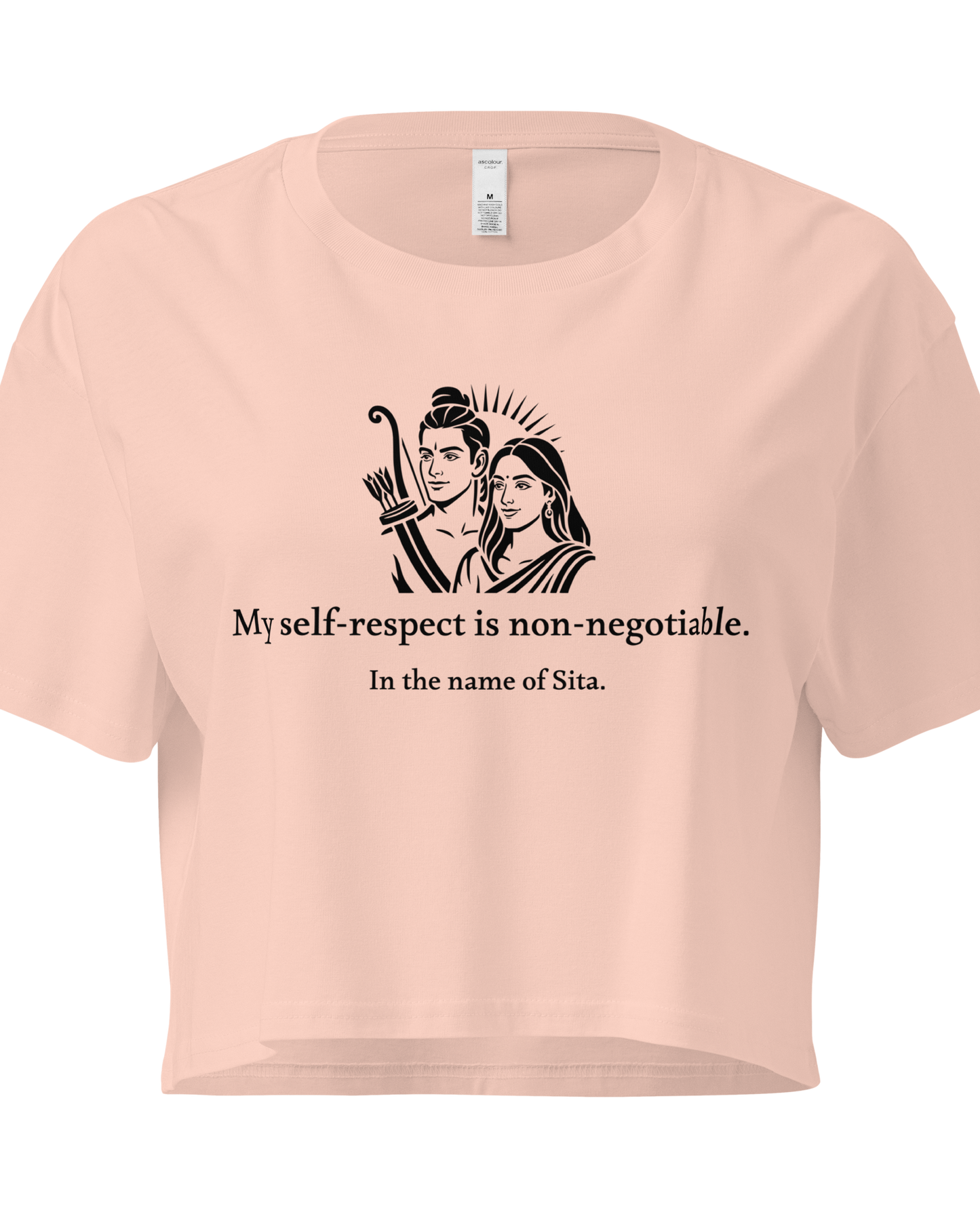 Sita Crop Top - My self-respect is non-negotiable.